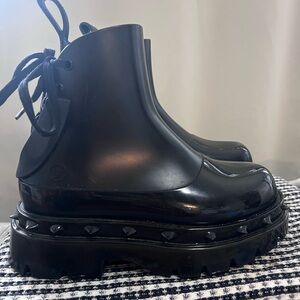 Undercover + Melissa Black Ankle Boots